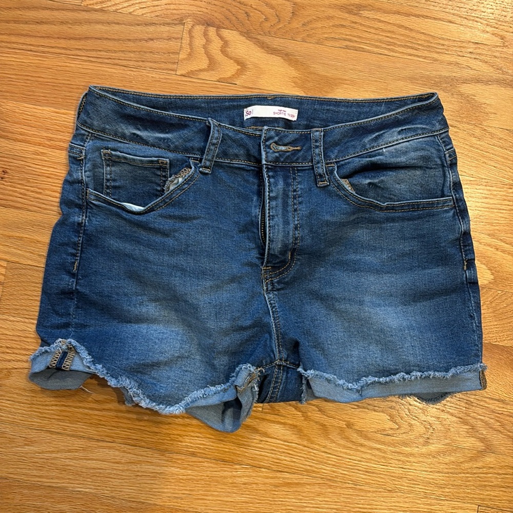 Kohls SO high rise shortie Jean shorts 11/30W